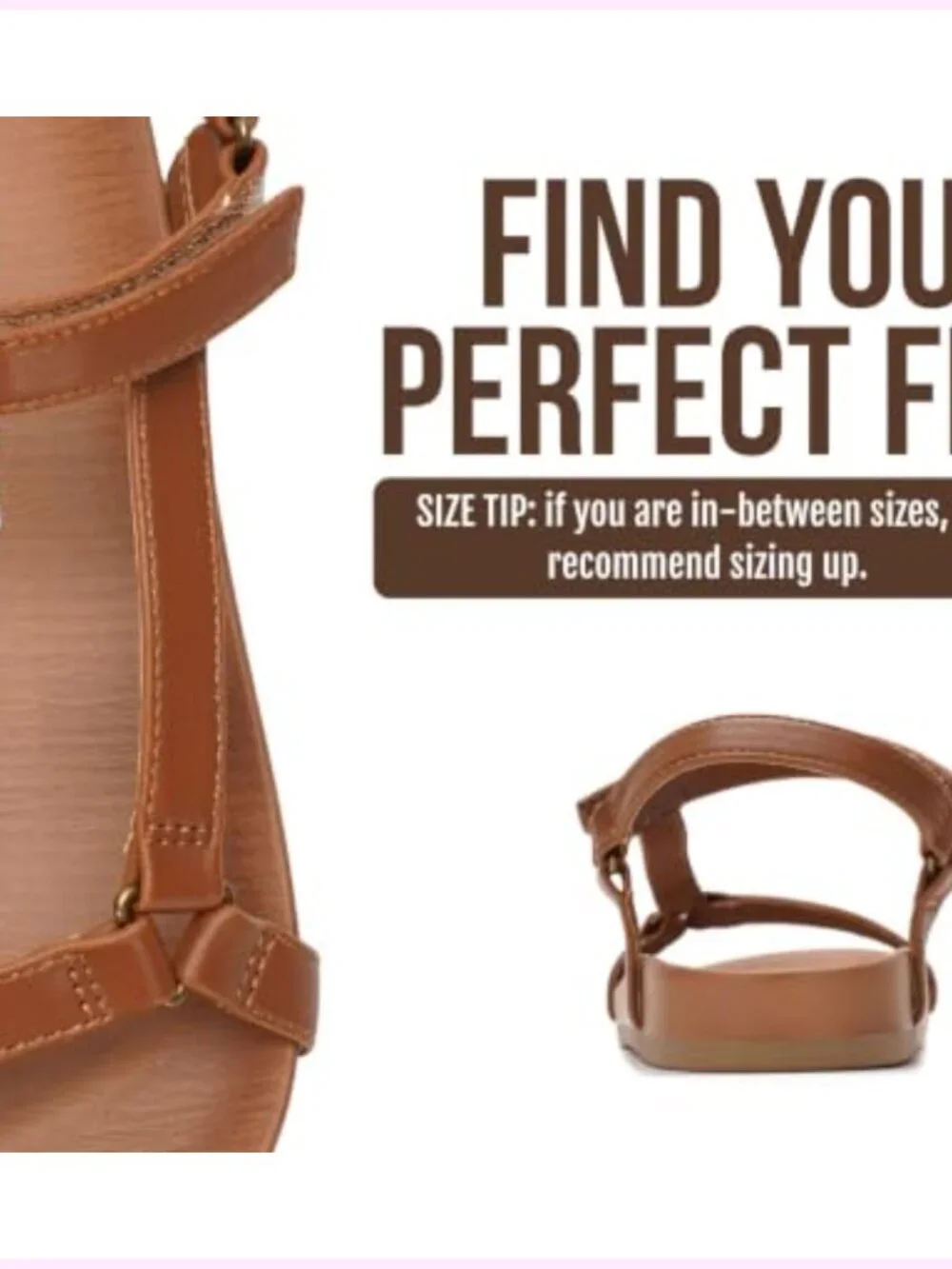 Strappy Adjustable Sandals with Plush Insole Lightweight Non Slip Women Footwear
